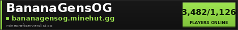 BananaGensOG Minecraft Server Banner