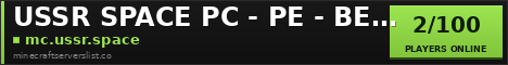 USSR SPACE PC - PE - BEDROCK banner