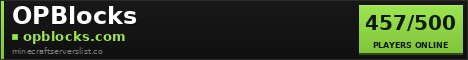 OPBlocks Minecraft Server Banner