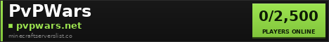 PvPWars Minecraft Server Banner