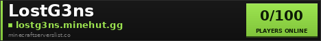 LostG3ns Minecraft Server Banner