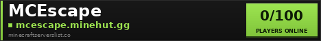 MCEscape Minecraft Server Banner